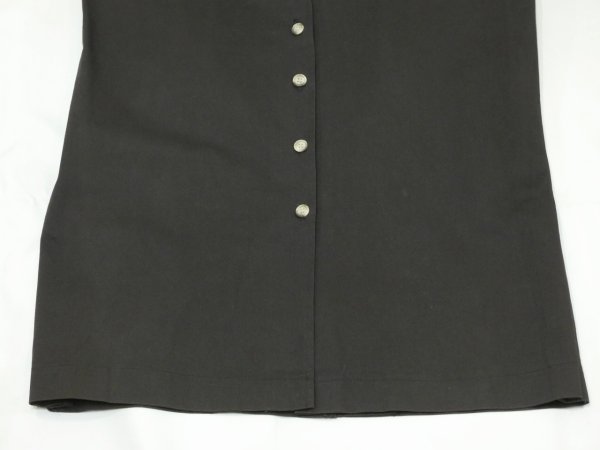 画像7: USA製 80s AVERRCE 前開き ブラック コットン タイト スカート (7)