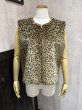 画像1: USA製 90s FABULOUS-FURS レオパード ヒョウ 柄 ファーベスト (1)