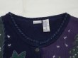 画像6: 90s North Crest 総柄模様 景色柄 もみの木 くるみボタン ニット セーター カーディガン (6)