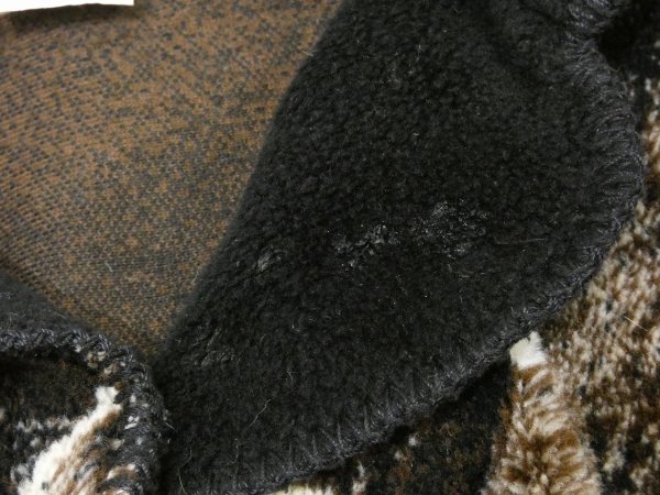 画像10: CANADA製 90s OUTBACK TRADING COMPANY アニマル ホース プリント コンチョボタン フリース ボア 短丈 ショート丈 ジャケット (10)