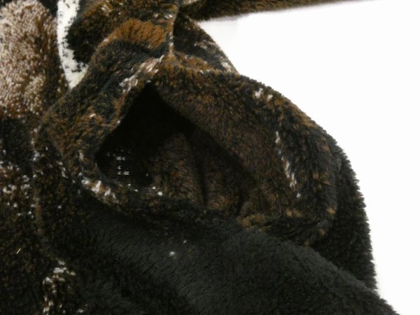 画像12: CANADA製 90s OUTBACK TRADING COMPANY アニマル ホース プリント コンチョボタン フリース ボア 短丈 ショート丈 ジャケット (12)