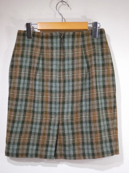 画像4: USA製 80s michele タータンチェック タイト ミニ スカート (4)