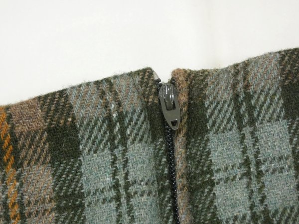 画像11: USA製 80s michele タータンチェック タイト ミニ スカート (11)