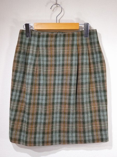 画像3: USA製 80s michele タータンチェック タイト ミニ スカート (3)