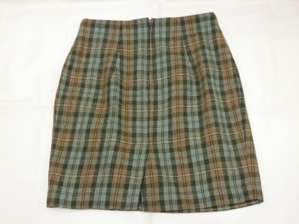 画像10: USA製 80s michele タータンチェック タイト ミニ スカート (10)
