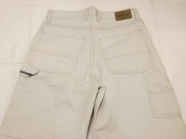 画像11: 90s 00s  UNIONBAY  オフホワイト ライトベージュ ペインター ワイド パンツ (11)