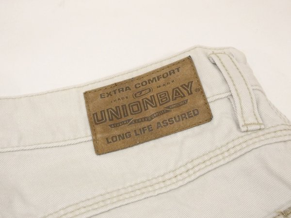 画像12: 90s 00s  UNIONBAY  オフホワイト ライトベージュ ペインター ワイド パンツ (12)