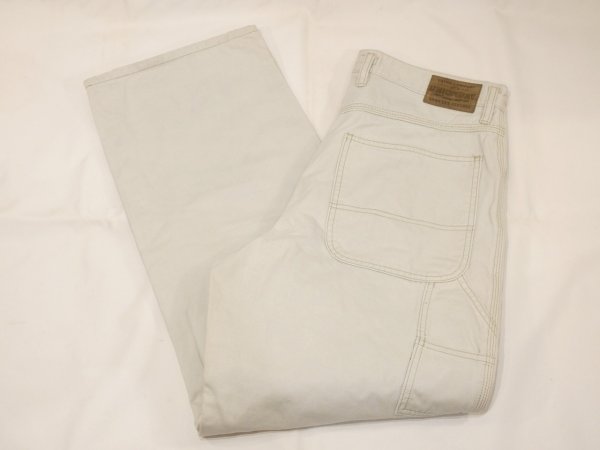 画像5: 90s 00s  UNIONBAY  オフホワイト ライトベージュ ペインター ワイド パンツ (5)