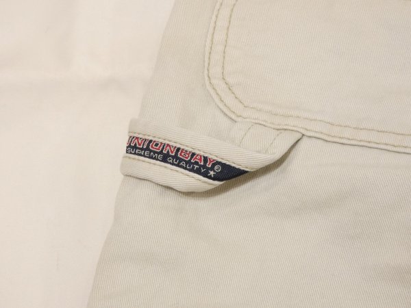画像13: 90s 00s  UNIONBAY  オフホワイト ライトベージュ ペインター ワイド パンツ (13)