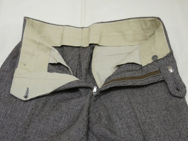 画像8: 60s 70s ビンテージ 格子チェック ブーツカット スラックス (8)