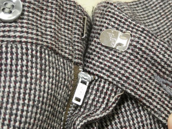 画像7: 60s 70s ビンテージ 格子チェック ブーツカット スラックス (7)