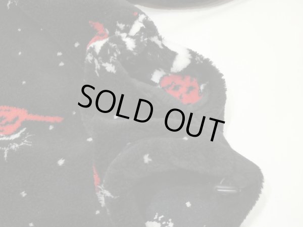 画像8: USA製 90s BLACK MOUNTAIN ショウジョウコウカンチョウ プリント ボアフリース ブルゾン ジャケット (8)