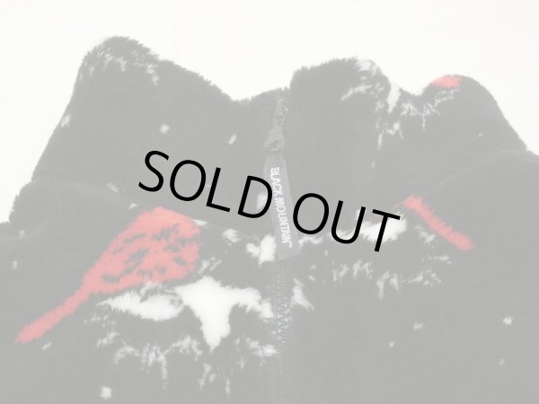 画像6: USA製 90s BLACK MOUNTAIN ショウジョウコウカンチョウ プリント ボアフリース ブルゾン ジャケット (6)