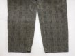 画像10: 90s GENERRA 格子 ブロック チェック ツータック テーパード コーデュロイ スラックス (10)