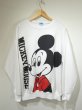 画像1: USA製 80s 90s Disney MICKEY MOUSE ミッキーマスス 両面プリント スウェット (1)