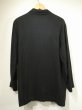画像4: USA製 90s MELROSE ブラック レーヨン×フラックス テーラード ジャケット  (4)