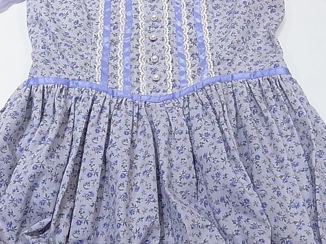 70s GUNNE SAX ? unknown 小花柄 レース ガーゼ フォークロア