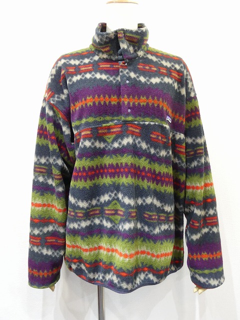 90's Patagonia ネイティブ柄 シンチラ フリース スナップ T - Chago ...