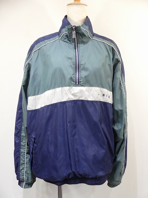 90s〜 NIKE プルオーバー ナイロン ジャケット - Chago Chago