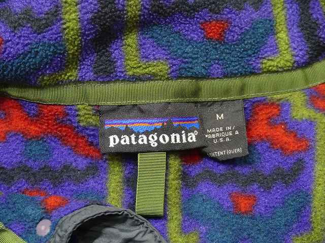 90s USA製 Patagonia ネイティブ柄 Tehuelches シンチラ スナップT ...