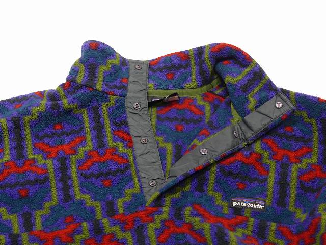 90s USA製 Patagonia ネイティブ柄 Tehuelches シンチラ スナップT