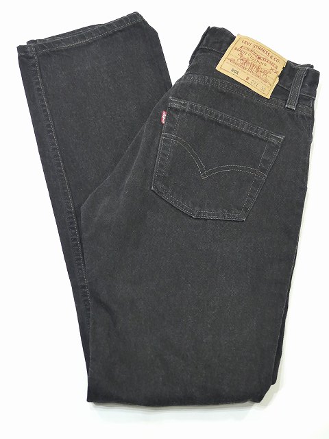 90s リーバイス Levi's 501 ブラック デニム パンツ W27 MADE IN USA 