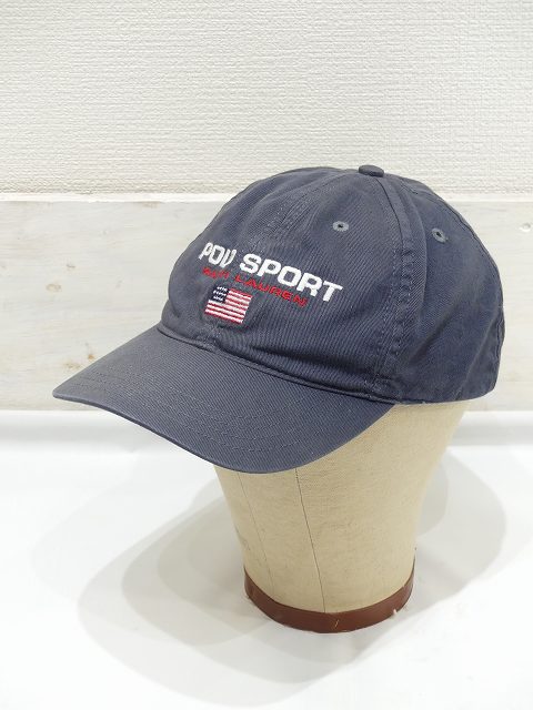 美品☆ USA製 POLO SPORT ポロスポーツ キャップ 帽子 ポロスポメンズ