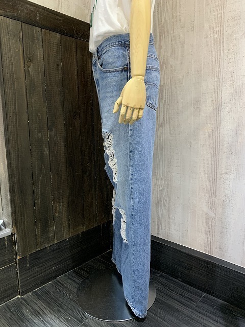 USA製 アメリカ製 80~90s Levi's リーバイス 501 ダメージ クラッシュ ...