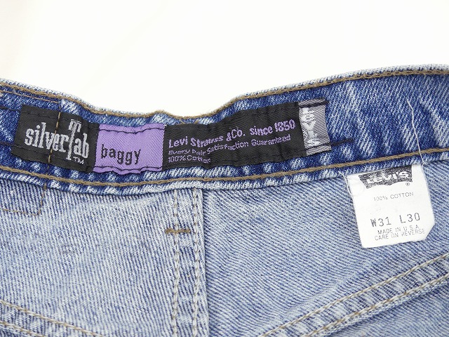 USA製 90s ビンテージ Levi's Silver Tab BAGGY シルバータブ バギー ...