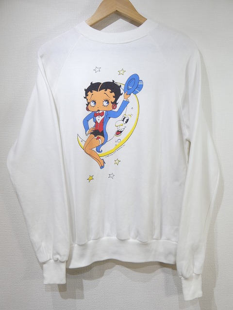TEE JAYS  80s USA製　BETTY BOOPスウェット両面プリント