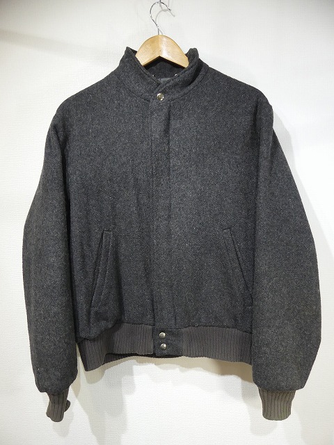 USA製 70s 80s ビンテージ Woolrich リブ付き スタンドカラー ウール 