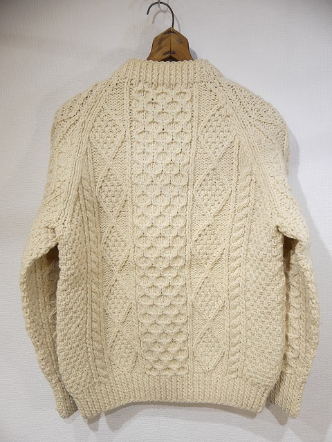 IRELAND製 70s ビンテージ Cara Fashions KNITWEAR バイニン ウール 