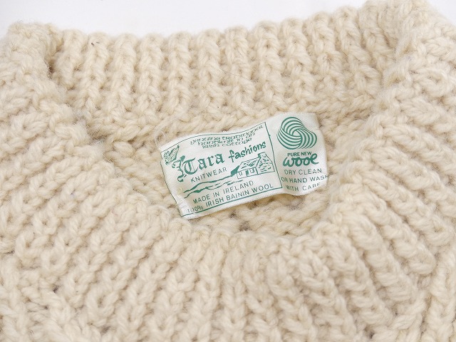 IRELAND製 70s ビンテージ Cara Fashions KNITWEAR バイニン