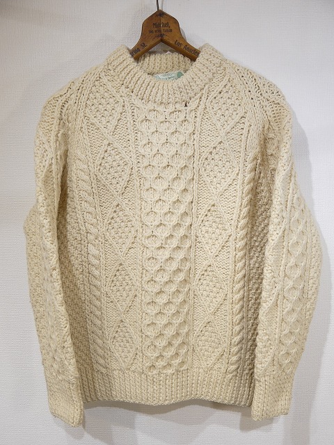 IRELAND製 70s ビンテージ Cara Fashions KNITWEAR バイニン ウール ...