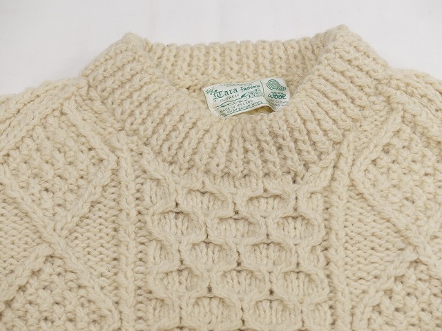 IRELAND製 70s ビンテージ Cara Fashions KNITWEAR バイニン