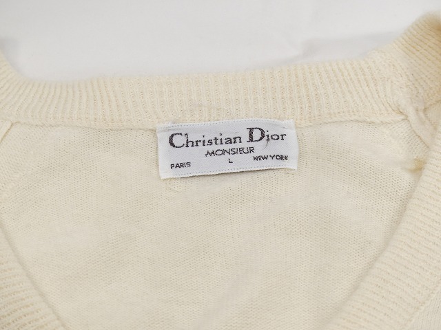USA製 80s ビンテージ Christian Dior クリスチャン ディオール V 