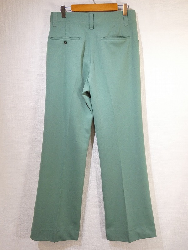 USA製 70s ビンテージ HAGGAR slacks ブライトグリーン フレア