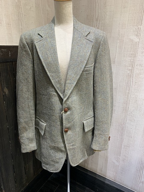 【美品】Harris tweed ヴィンテージ テーラードジャケット