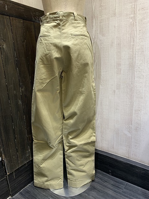 60s 70s ビンテージ US ARMY COTTON KHAKI ミリタリー チノ トラウザー ...